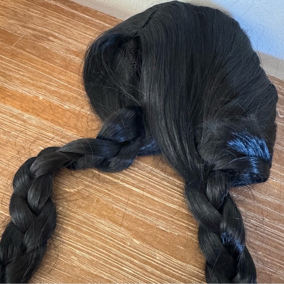 Wednesday Addams Costume Wig Cosplay Themed Pigtails Spirit Halloween - Picture 4 of 4